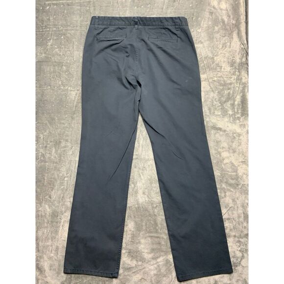 Bonobos Pants Men's 35x34 Blue Plaid Lined Pockets Washed Chinos Cotton Zipfly - Picture 2 of 14